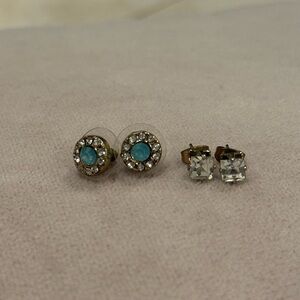 Elegant Gold Stud Earrings Set